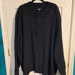 Charcoal Quarter Zip Sweater